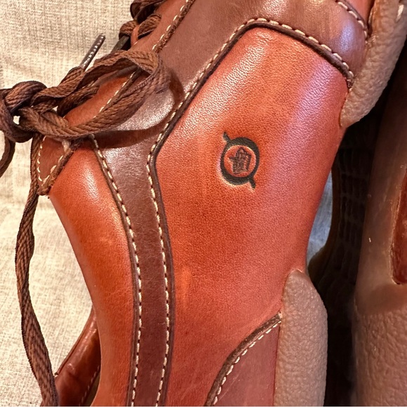 Born Oxford Mens 11 US 45 EU Brown Leather Two Tone Shoes Lace Up Casual - Picture 10 of 13